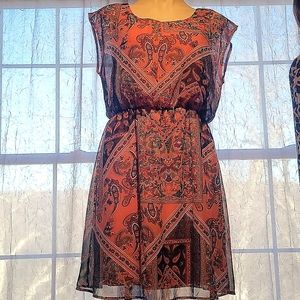 Paisley Peach Dress